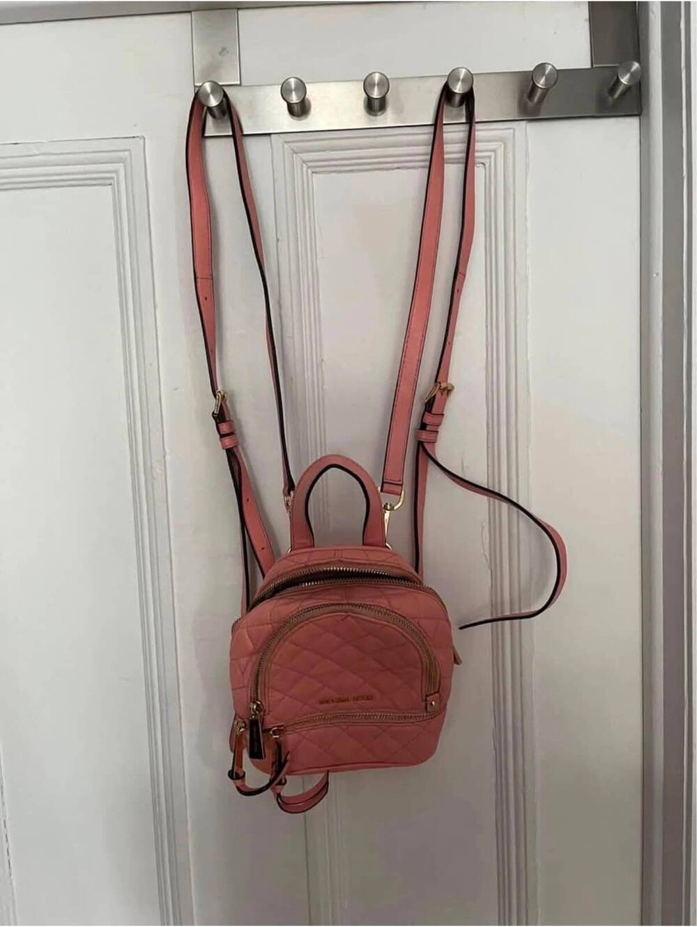 Michael Kors Pink Quilted Mini Backpack